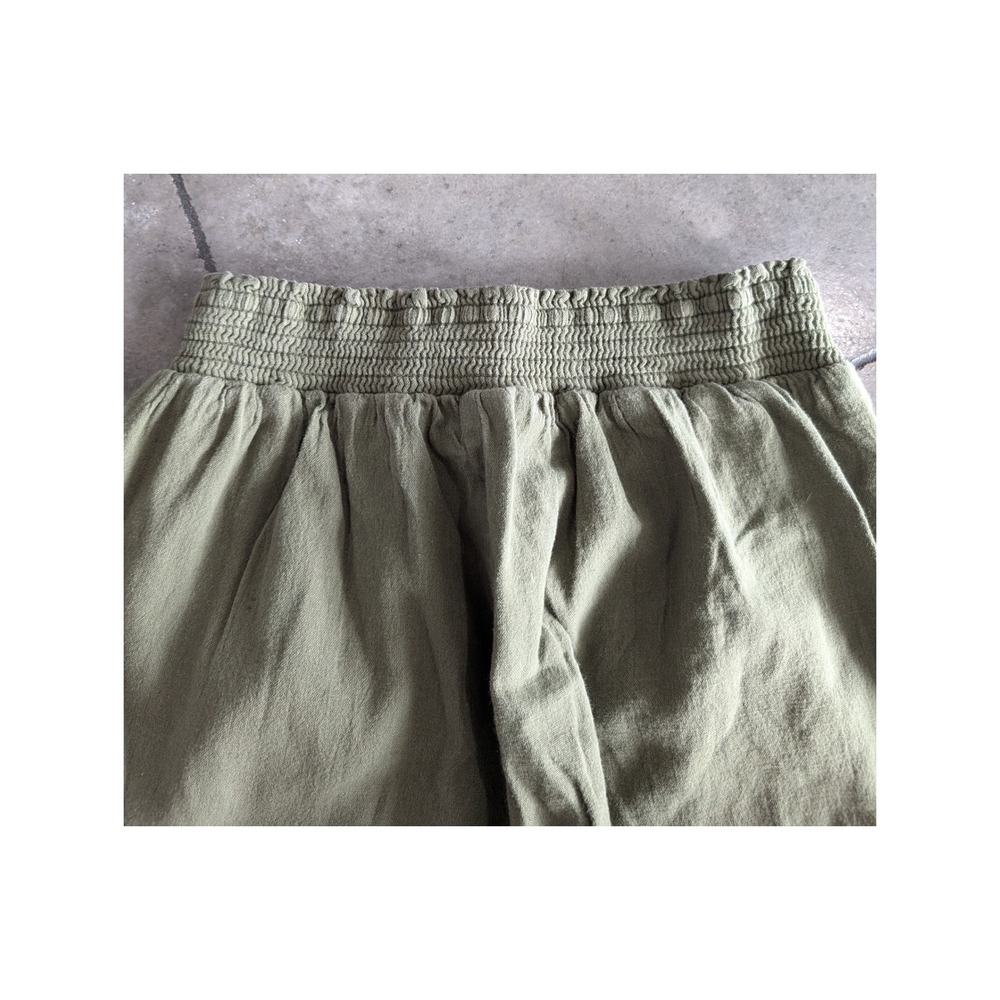 Aeropastle Women's Olive Green Jogger Pants Elastic‎ Waist Cropped Size XS - Picture 4 of 7